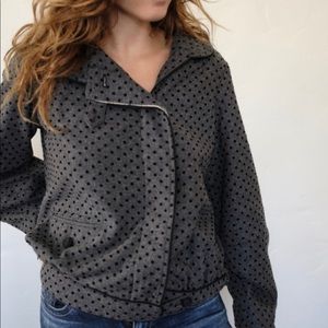 Marc Jacobs Polka Dor Wool Bomber Jacket/Coat sz 2